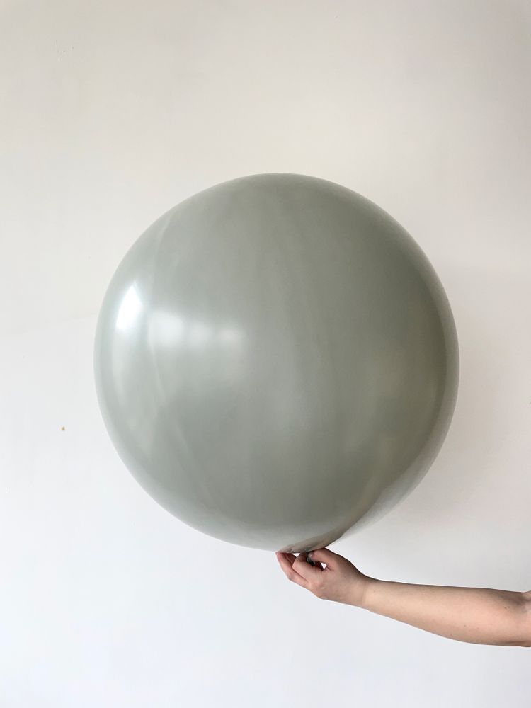 S шар гигант 24"/60 см пастель, лавровый лист ретро/Laurel Green (БГ-90)
