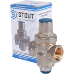 Редуктор давления поршневой под манометр STOUT 1/2 SVS-1010-000015