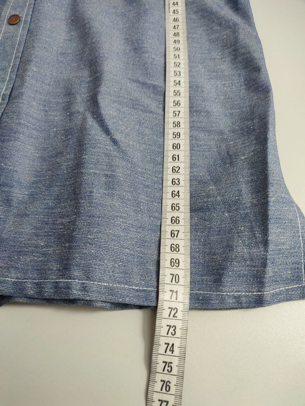 Рубашка Ferfi Fehernemugyar джинсовая 48 размер