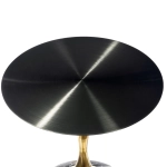 Кофейный столик Bradex Home Angel 40x55см, чёрный мрамор, металл