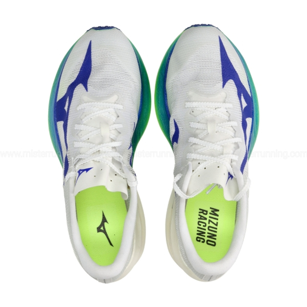 Кроссовки для бега Mizuno Hyperwarp - WHITE/LIGHTNING YELLOW/DAZZLING BLUE