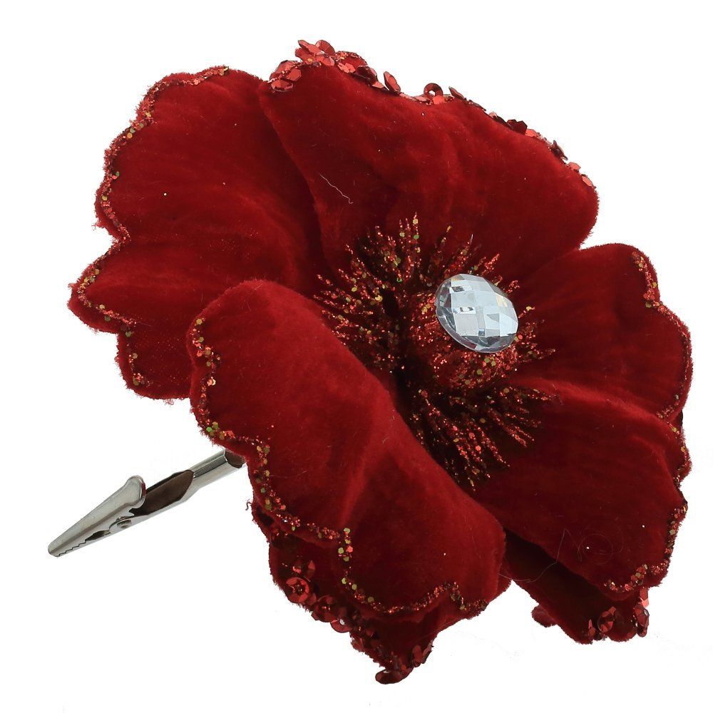 GAEM Цветок искусственный "Магнолия" (на клипсе), L15 W15 H9 см