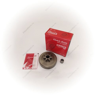 Корзина сцепления б/п Husqvarna 137/142/235/240 (0.325"-7, 63/13-мм, цельная, подшипник, P) [Winzor]