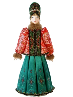 Кукла коллекционная в русском костюме Костромской губернии