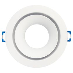 Светильник встраиваемый алюминиевый ЭРА KL100 WH под лампу MR16 GU5.3 белый | Алюминиевые встраиваемые светильники