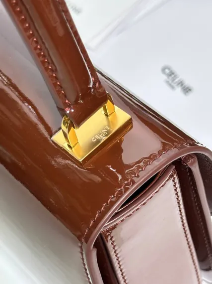СУМКА CELINE GARANCE ДЛЯ ПОДРОСТКОВ ИЗ ЛАКИРОВАННОЙ ТЕЛЯЧЬЕЙ КОЖИ