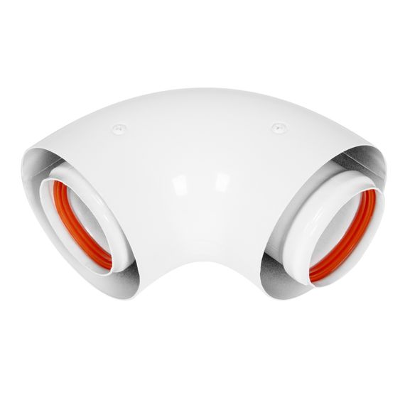 Отвод коаксиальный стартовый универсальный Royal Thermo 60/100, 90 гр. — (2)