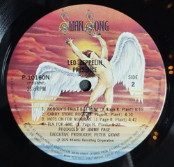 Винтажная виниловая пластинка LP Led Zeppelin Presence (Japan 1976) (No Obi) P-10160N