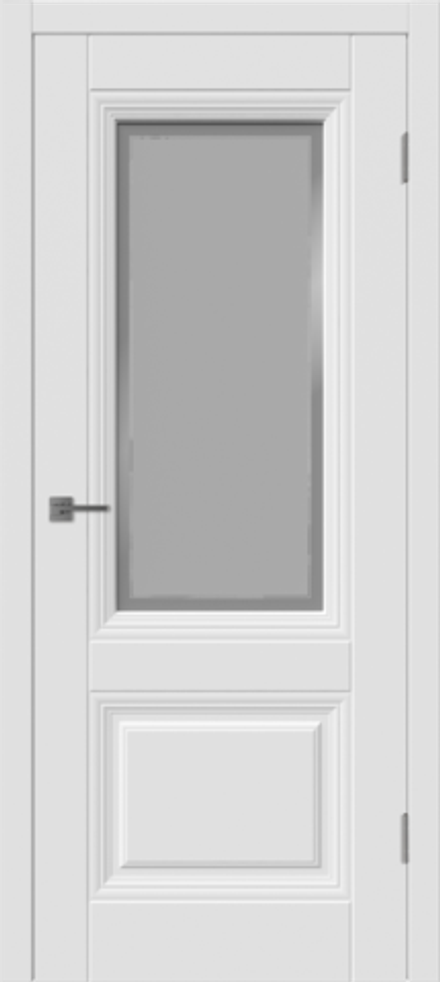 Межкомнатная дверь  VFD (ВФД) Barselona 2 (Барселона 2) стекло ART CLOUD LINE  Polar, Белая  эмаль