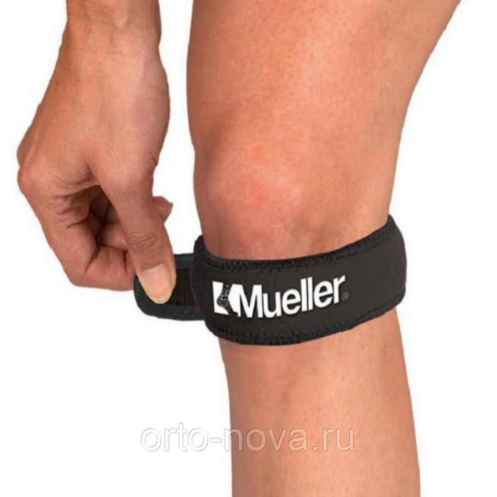 992 Фиксирующий ремень MUELLER 992 JUMPER’S KNEE STRAP черный