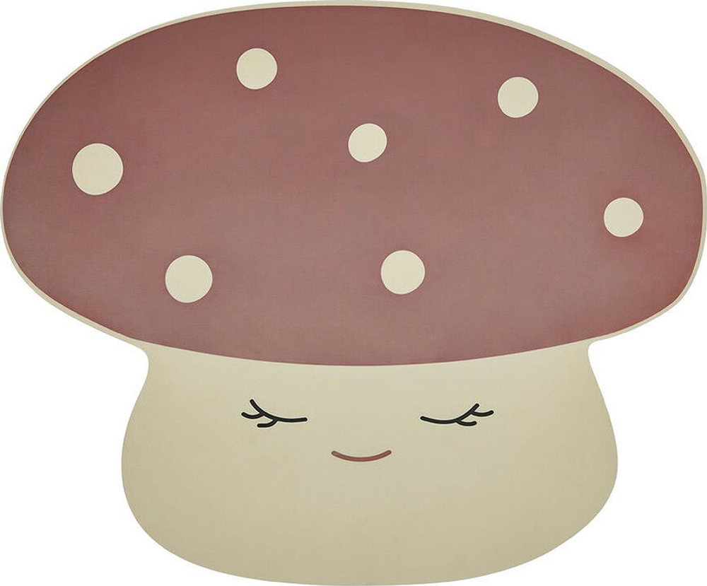 Салфетка сервировочная под тарелку OYOY Mushroom, прямоугольная, силикон, 35,5 43 см, красная