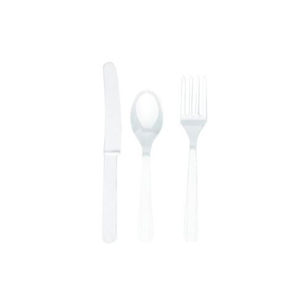 Столовые приборы пласт White 24шт/A