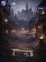 Горожане Пекарь и городская пекарня миниатюры для настольных игр РНИ, ДнД