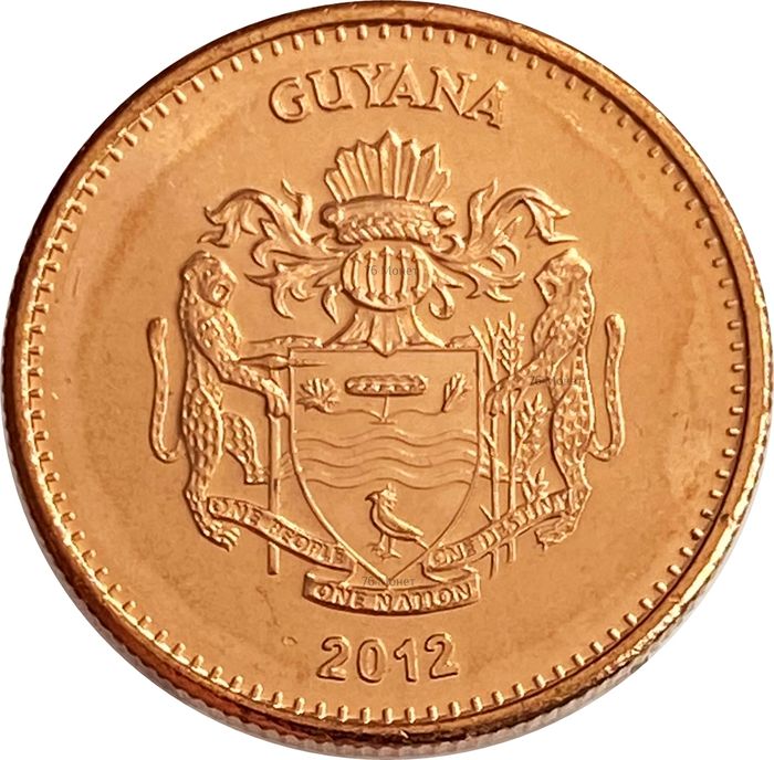 1 долларов 2012 Гайана UNC