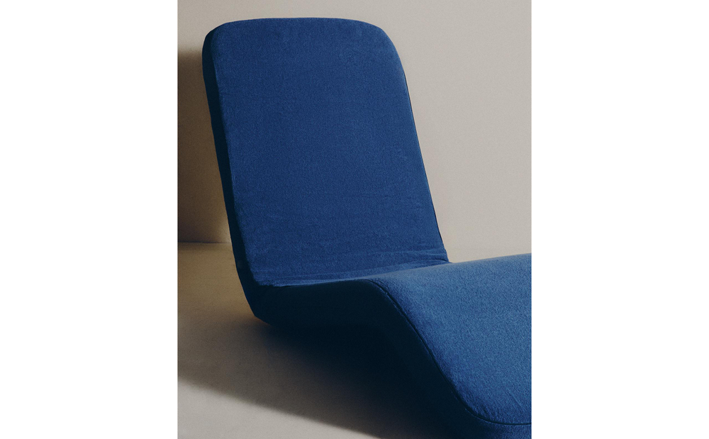 Zara Home наволочка декоративная из хлопка, голубой
