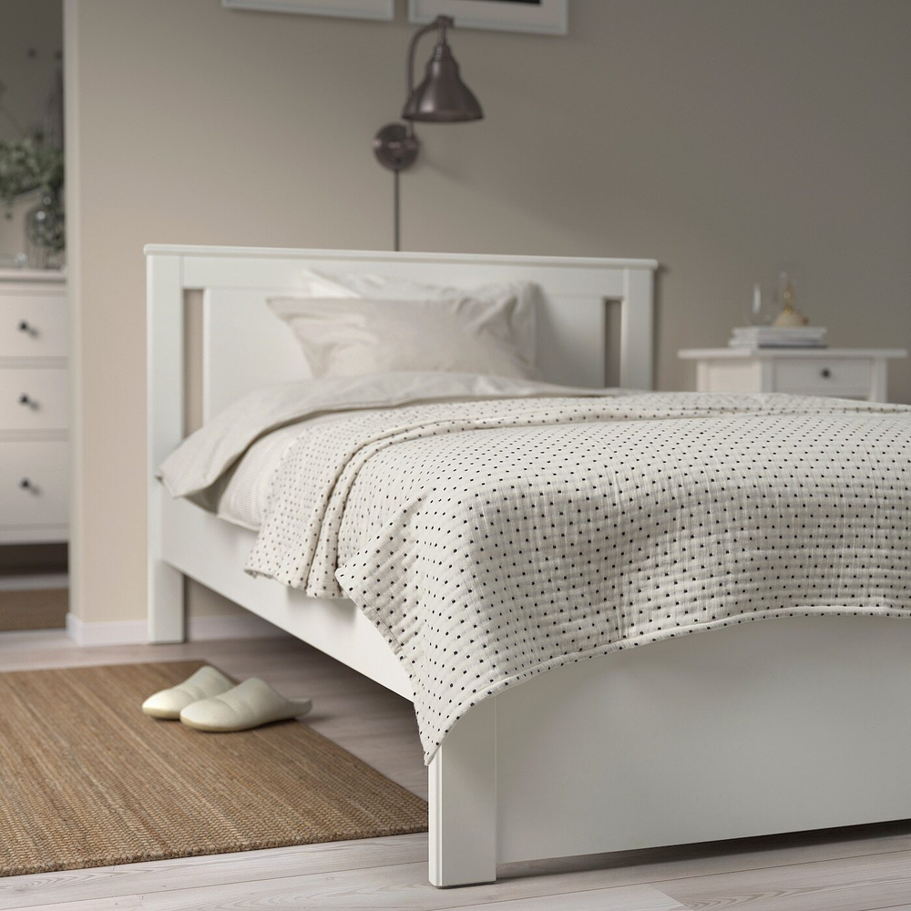 IKEA JAKOBSLILJA  (ИКЕА ЙАКОБСЛИЛЙА)  -  Покрывало, кремовый/антрацитовый, 150x250 см