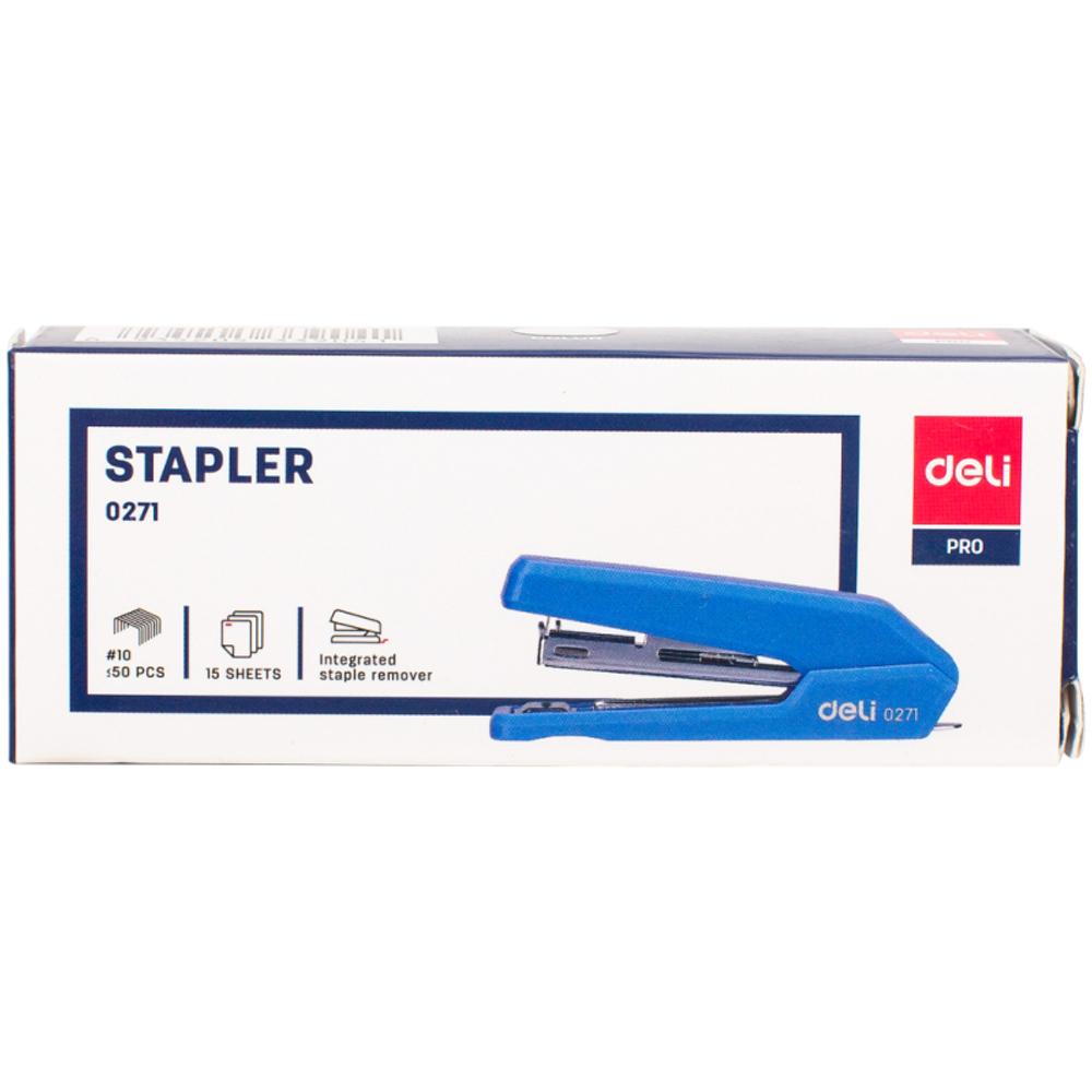 Степлер DELI  до 15  листов, ассорти