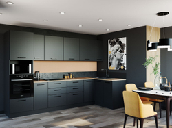 Кухонный гарнитур угловой Изумруд 3200x1400 (26мм)