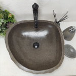 Раковина из речного камня RS-62025 (54*49*15)