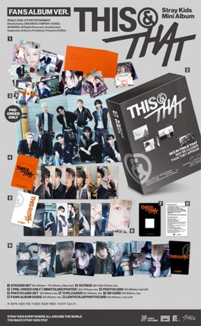 Альбом Stray Kids - THIS & THAT (FANS ALBUM VER.)