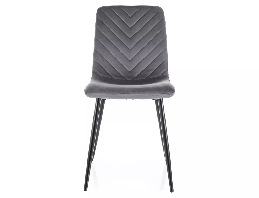 Стул SIGNAL DAREN Velvet Bluvel 14 серый/черный