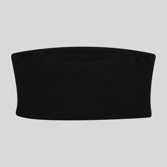 Bandeau Crop Top Black