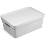 Коробка для хранения с крышкой «Фортуна» , цвет светло-серый, 38*28*15см С746ССЕР