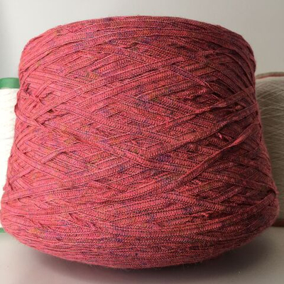 DEGASCOLOR - LANIFICIO dell' OLIVO;   17% лен, 31% меринос, 37% п/а 15% п/с;    145м/100гр;  Ленточка  col.609 Розовый с синими и зеленоватыми пятнами