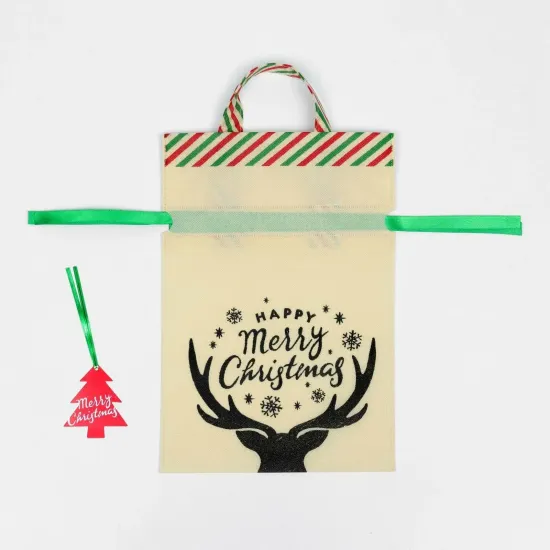 Мешок подарочный "Счастливого рождества", 22 х 32 см