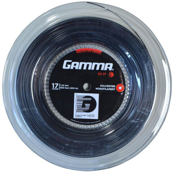 Теннисные струны Gamma iO (200 m) - черный