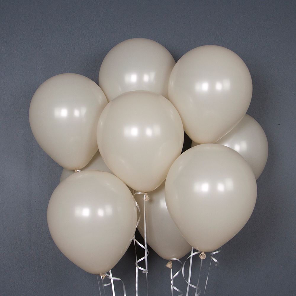 Шар (10''/25 см) Белый песок, пастель, 100 шт.