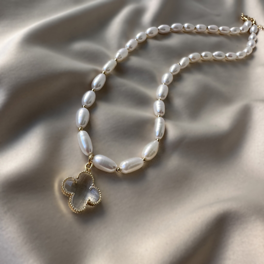 Колье из натурального жемчуга Викторинэль