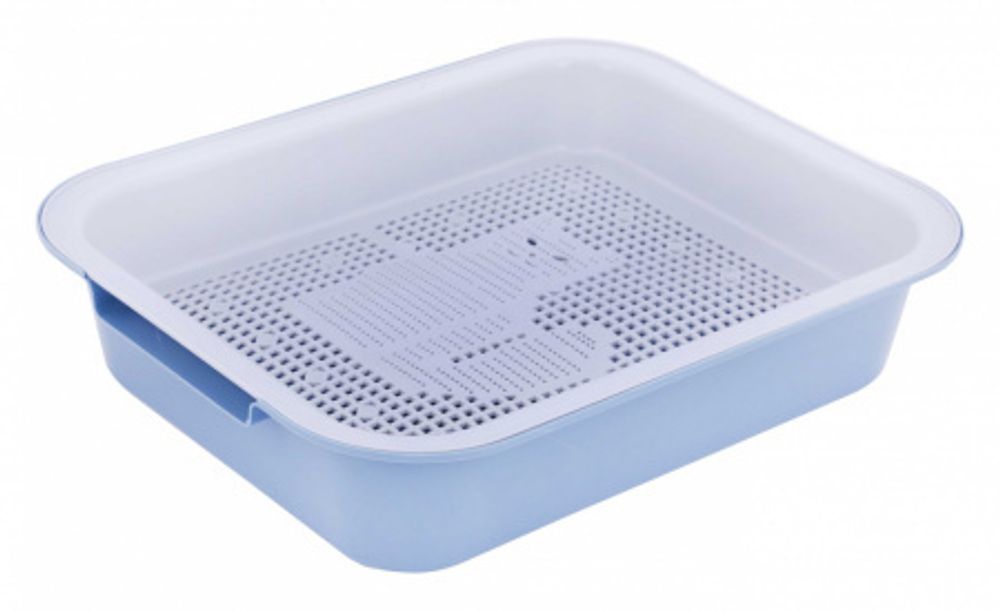 Лоток для кошек синий М7677