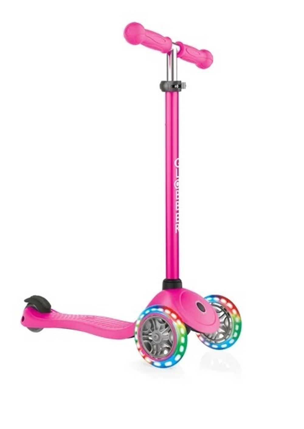 Самокат Globber Primo Lights розовый