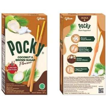 Покки соломка в шоколадной глазури со вкусом кокоса и тростникового сахара, 37 г (Индонезия)