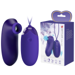 Набор: вакуумный стимулятор и виброяйцо с пультом ДУ Pretty Love Vibrating Egg & Tapping Stimulator Purple BI-014901WL