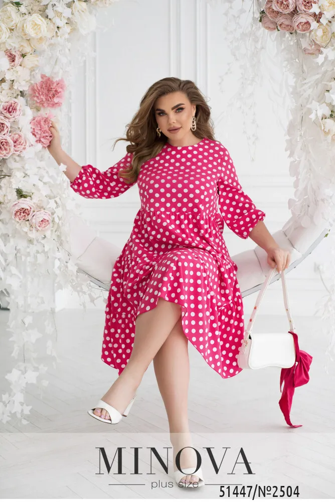 Платье 2504-малиновый Minova