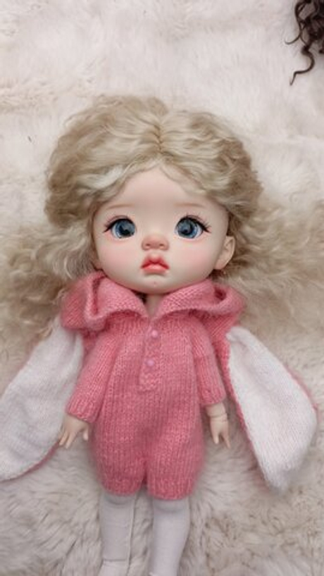 Комбенизон кролика розовый