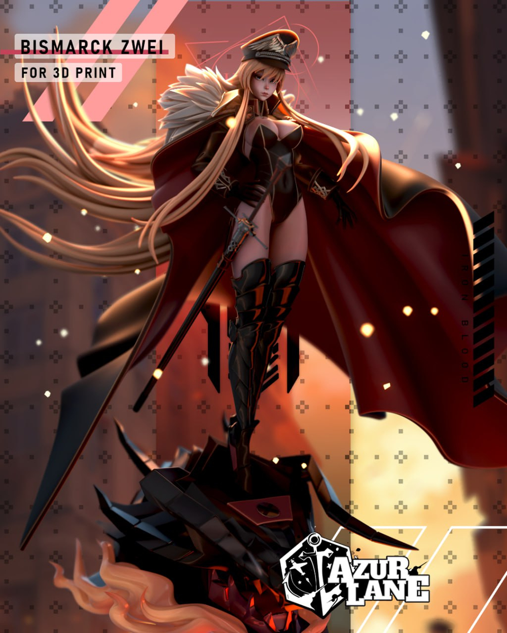 фигурка Azur Lane бисмарк