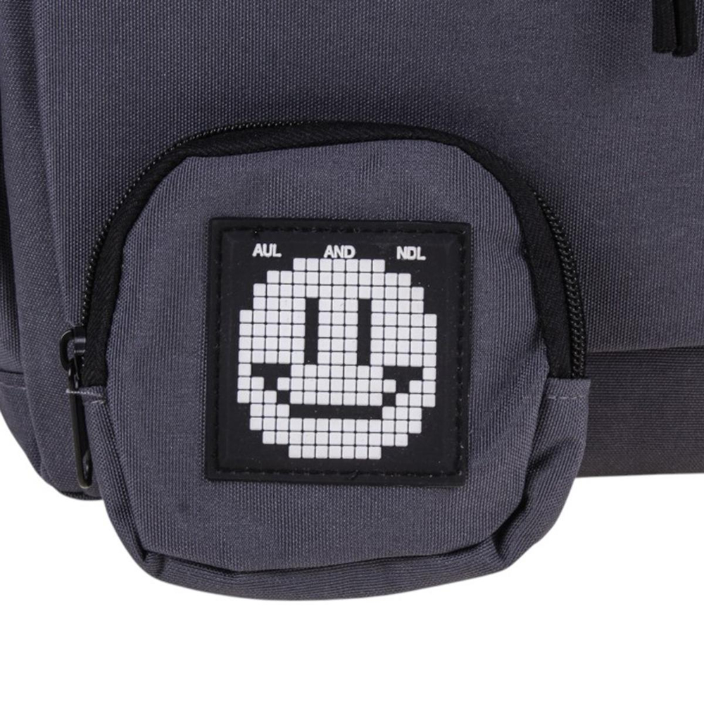 Рюкзак молодежный "Smile" 43,5*30,14см, чёрный, с кошельком