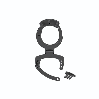 Кольцо с зажимом для мошонки для пояса верности Pubic Enemy (Цвет: черный)