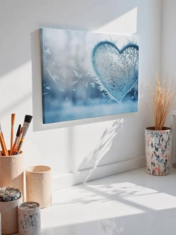Картина на стену 40 X 50 Снежное сердце