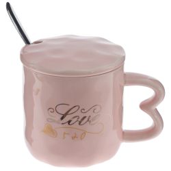 GAEM Набор из 2-х Кружек с крышкой и ложкой, 300 мл, L12 W9 H9 см, 2в.