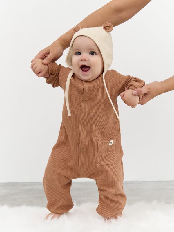 Комбинезон из вафельной ткани 