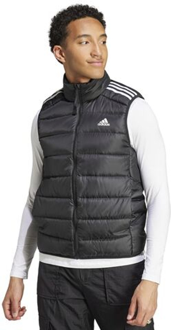 Мужская теннисная жилетка Adidas Essentials 3-Stripes Light Down - черный