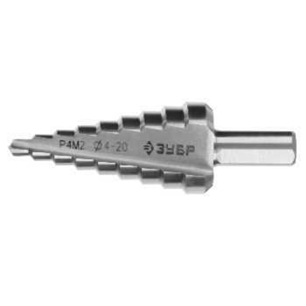 Сверло ступенчатое ЗУБР 4-20мм 9 ступеней 29665-4-20-9