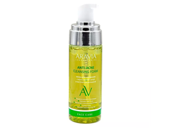 ARAVIA LABORATORIES Пенка для умывания с коллоидной серой и экстрактом женьшеня Anti-Acne Cleansing Foam, 150 мл