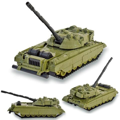 Пластмассовая игрушечная военнная машина "Танк" (25*11*8 см), сетка