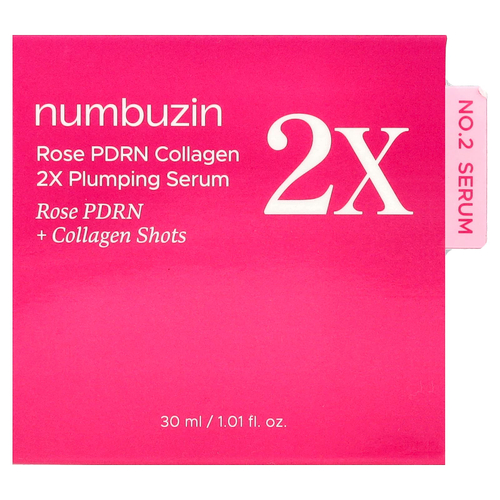 Numbuzin, No.2 Rose BDRN, сыворотка с коллагеном 2X для повышения упругости, 30 мл (1,01 жидк. унции)