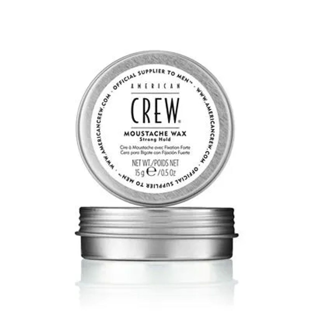 American Crew Moustache wax - Стойкий воск для усов сильной фиксации для укладки и питания волос на лице, 15 г.